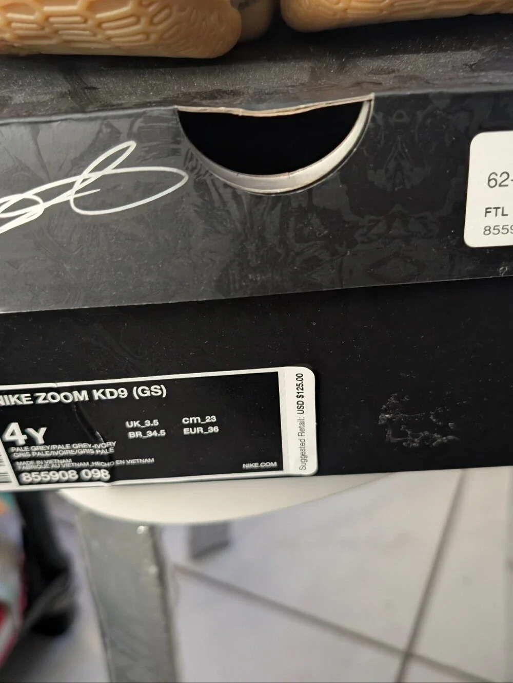 Nike Boys Zoom KD 9 GS Basketball Shoe Kevin Durant Shoes 855908 098 Youth 4Y